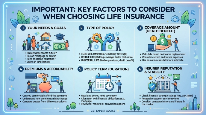 Key Factors to Consider When Choosing Life Insurance