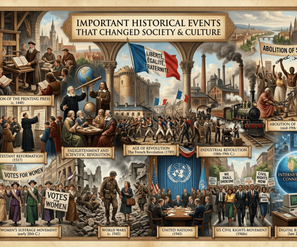 Important Historical Events That Changed Society and Culture