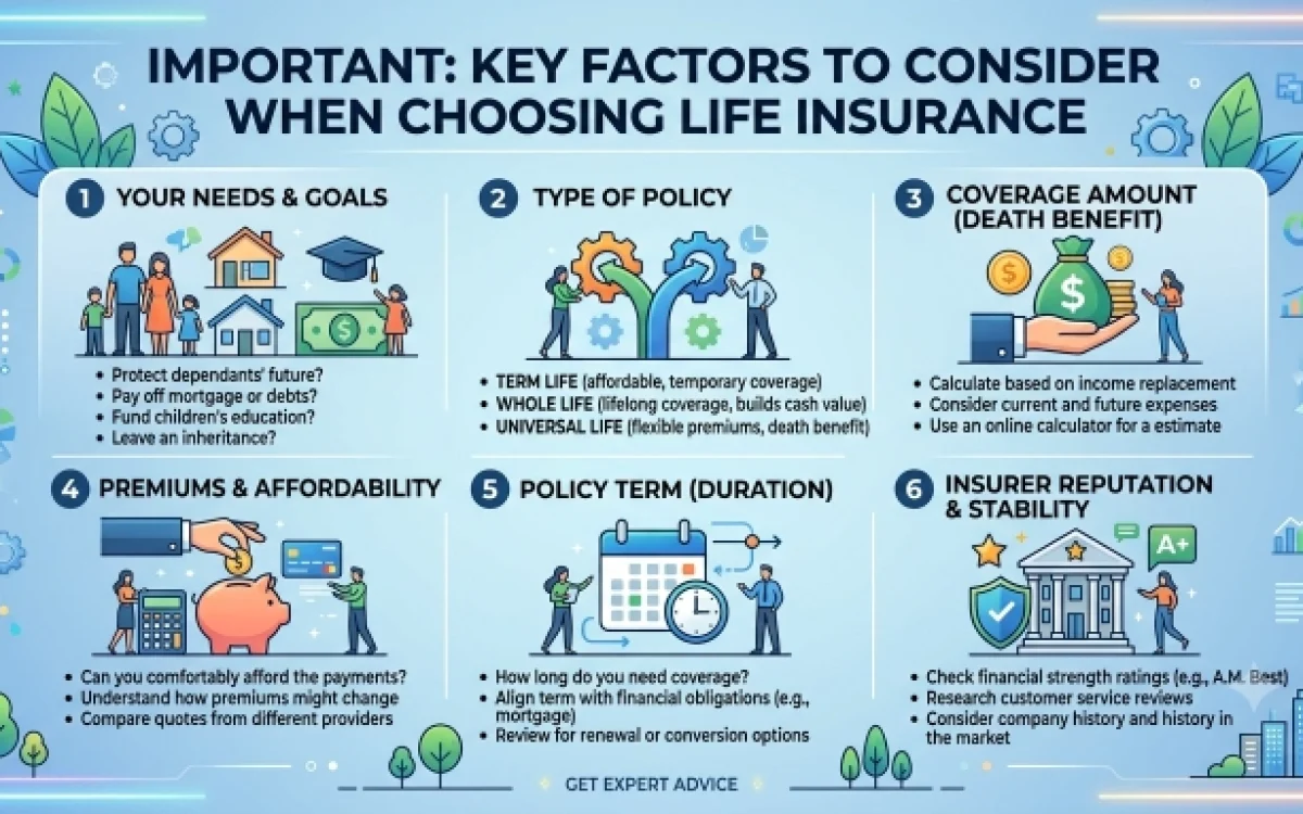 Key Factors to Consider When Choosing Life Insurance